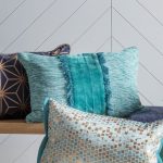 Gallery Direct Ariel Fringe Teal Cushion Blue