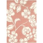 Matrix Devore Pink Rug Pink