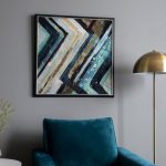 Gallery Direct Arcadia Framed Wall Art Blue and Brown