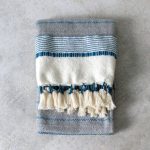 Kasbah Textured Throw Blue