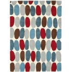 Matrix Sofia Teal Rug Teal Blue, Grey, Brown and Red