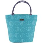 Confetti Outline Teal Lunch Tote Bag Teal