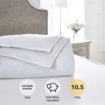 Dorma Luxurious White Goose Down 7.5 Tog Duvet White