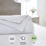 Dorma Luxurious White Goose Down 4.5 Tog Duvet White