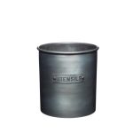 Industrial Kitchen Metal Utensil Holder Silver