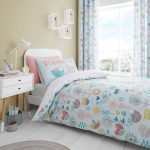 Catherine Lansfield Little Birds Pastel Duvet Cover and Pillowcase Set Blue