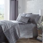 Portfolio Home Boulevard Dove Grey Duvet Cover and Pillowcase Set Grey