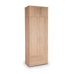 Holborn Plus Double 2 Drawer Wardrobe Brown