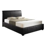 Rimini Black Faux Leather Ottoman Bed Frame Black