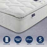 Silentnight Miracoil Pillowtop Mattress White