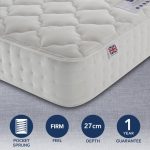 Rest Assured 1400 Pocket Silk Mattress White