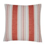 Edison Stripe Terracotta Cushion Cover Terracotta (Orange)