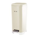 Lovello 30 Litre Vanilla Pedal Bin Cream