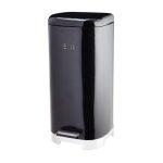 Lovello 30 Litre Midnight Black Pedal Bin Black