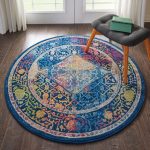 Ankara Global 4 Round Rug Blue