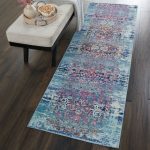 Vintage Kashan 2 Runner Blue