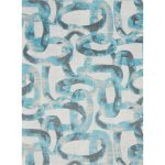 Organic Modern 4 Rug Teal (Blue)
