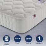 Rest Assured 800 Pocket Memory Mattress White