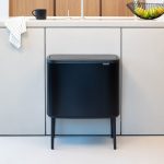 Brabantia 11/23 Litre Black Bo Touch Bin Black
