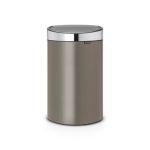 Brabantia 40 Litre Platinum Touch Bin Silver