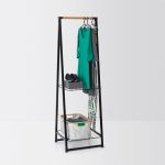 Brabantia Small Black Linen Indoor Clothes Rack Black
