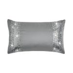 By Caprice Jasmine Silver Sequin Pillowcase Pair Silver