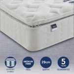 Silentnight Miracoil Memory Pillowtop Mattress White