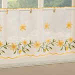 Daisy Yellow Cafe Curtain Yellow