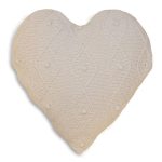 Argyll Heart Cushion White