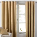 Atlantic Ochre Eyelet Curtains Ochre