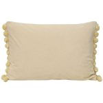 Crystal Pom Pom Cushion Natural