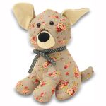 Floral Dog Door Stop Pink / Blue