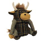 Highland Cow Door Stop Brown