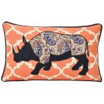 Kruger Rhino Cushion Orange