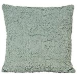 Rouched Velvet Cushion Blue