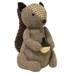 Brown Squirrel Door Stop Brown
