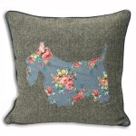 Sweet Cottage Scottie Cushion Blue