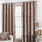 Verona Oyster Velvet Eyelet Curtain Oyster (Grey)