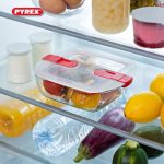 Pyrex Cook & Heat Square Oven Dish with Lid Clear