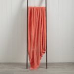 Soft Fleece 130cm x 170cm Throw Coral (Red)