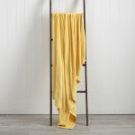 Soft Fleece 130cm x 170cm Throw Lemon