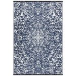 Rio Dark Blue Indoor Outdoor Rug Blue