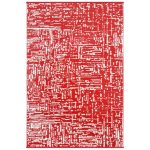 Cosmopolitan Red Indoor Outdoor Rug Red