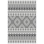 Relic Black Indoor Outdoor Rug Black