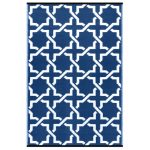 Serene Blue Indoor Outdoor Rug Blue