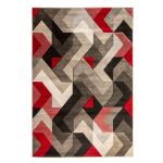 Hand Carved Aurora Rug Red