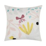 Mum’s Flowers Cushion White