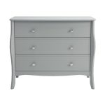 Baroque Grey 3 Drawer Chest Grey