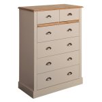 Sandringham Grey 6 Drawer Chest Grey