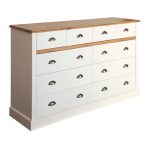 Sandringham White 10 Drawer Chest White